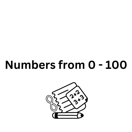 Numbers from 0 - 100